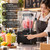 Commercial Blender 1.8L, Quiet Smoothie Maker with Soundproof Cover, Cafe