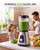 GDOR Smoothie Blender for Kitchen, 1200W Glass Blender with To-Go Cup Combo