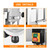 Commercial Electric Meat Bandsaw, 1500W Stainless Steel Countertop Bone Sawing Machine, 9.8in Max Cutting Height, 6 Saw Blades,Waterproof Motor,Bandsaw