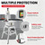 Electric Meat Bandsaw with Stand, 1500W Stainless Steel Bone Sawing Machine
