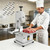 YOEXTO Electric Meat Bone Saw 1100W, 0.04"-8.0" Adjustable Slice Thickness, Stainless Steel Frozen Meat Cutting Machine, 700 LBS/H High Speed Used for Cutting of Ribs and Pig Trotters