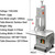 Electric Meat Cutter Machine, Meat Band Saw for Bone Cutting, 750W Stainless Steel Bandsaw, Ideal for Supermarkets and Food Preparation