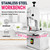 1500W Commercial Electric Meat Bandsaw, Stainless Steel Bone Saw Machine with 18"x16" Worktable,330-441lbs/h Cutting Capacity, 8 Replaceable Blades, for Butcher Shops, Delis & Restaurants