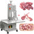 Electric Bone Saw Machine, 750W Bandsaw for Meat Cutting, Stainless Steel Worktable for Rib, Pork, Beef, Adjustable Height 0-210mm, Width 0-130mm