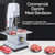 Electric Bone Saw Machine, 750W Bandsaw for Meat Cutting, Stainless Steel Worktable for Rib, Pork, Beef, Adjustable Height 0-210mm, Width 0-130mm