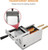 Stainless Steel Chimney Cake Baker, 1500w Electric Rolled Bread Maker With Adjustable Temperature Control, 2 Roller Molds And Wooden Handles For Homemade Pastries