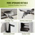 2.4 in Large Inlet Manual Sugar Cane Juicer with 110 LBS/h High Output - Commercial Sugar Cane Press with Stainless Steel 3 Rollers - Sugarcane Juicer for Commercial Use