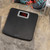 Taylor Digital Bathroom Scale, 440 lb Cap, Red LED, Anti-Slip, Black