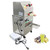 TECHTONGDA 24V DC or 110V AC Electric Sugar Cane Juicer Press Machine, Vertical Sugarcane Press, Stainless Steel Rollers Sugarcane Juice Extractor with Transformer and Wheels for Commercial Juicing