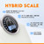 Hybrid Analog and Digital Bathroom Scale for Body Weight up to 400 lb