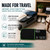 NEWLINE NY 700 Mini Travel Bathroom Scale with Sleeve, Cool Black
