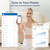 Alcedo Smart Scale, Color-Changing Weight Variation, Bluetoth, White