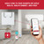 Taylor Smart Bathroom Scale with BIA Body Fat Analysis, Bluetooth App Sync, Digital Weight Monitor, BMI & BMR Tracking, 8 User Profiles, 440 lb Capacity, LED Display, Glass Platform, White