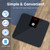 GE Digital Bathroom Scale for Weight, Smart Bluetooth Body Weight and BMI, Electronic Black Weighing Scale for Bath Home, Accurate 400lb Capacity (Pack of 2)