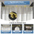KPUY Frameless Sliding Shower Door 67-72" W x 76" H, Brushed Gold