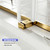 Juaroy Frameless Sliding Glass Shower Door, 56-60" W x 76" H, Brushed Gold