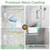 KPUY Frameless Sliding Glass Shower Door 67-72" W x 76" H, Brushed Gold
