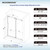Woodbridge 56-60" W x 80" H Frameless Single Sliding Shower Door with Tempered Glass & Explosion Proof Film in Brushed Gold Finish