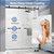 Frameless Double Sliding Shower Door 67"-72" Wx72 H,1/4"(6mm) Matte Black