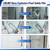 Frameless Double Sliding Shower Door 67"-72"Wx72"H,1/4"(6mm) Brushed Nickel