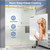 Frameless Double Sliding Frosted Shower Door 67"-72"Wx72"H,1/4"Brushed Gold