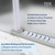 FELYL Frameless Sliding Shower Door Frosted 55-60" W x 76" H,Brushed Nickel