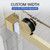 56-60" W x 76" H Single Sliding Shower Door, 5/16" (8mm) Thick, Gold