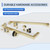 56-60" W x 76" H Single Sliding Shower Door, 5/16" (8mm) Thick, Gold