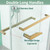 Double Sliding Shower Door 56-60 in.W x 76 in.H, 5/16" Glass, Brushed Gold