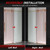 Woodbridge Frameless Shower Doors 56-60" Width x 76" Height with 5/16"(8mm) Clear Tempered Glass in Brushed Gold Finish,Designed for Smooth Door Closing
