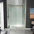 Woodbridge Frameless Shower Doors 56-60" Width x 76" Height with 5/16"(8mm) Clear Tempered Glass in Brushed Gold Finish,Designed for Smooth Door Closing