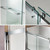 Woodbridge 56-60" Wx76 H Double Sliding Shower Door,3/8"(10mm) Tempered Glass with Explosion-Proof Film,Frameless Design & 2 Ways Opening,Chrome Finish
