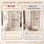 GroGro 58-60 in.W x 76 in.H Pivot Shower Door,Inward Opening,Brushed Nickel