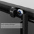 DELAVIN 60" W x 75" H Semi-Frameless Shower Glass Door, Black Shower Door