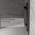 DELAVIN 60" W x 75" H Semi-Frameless Shower Glass Door, Black Shower Door
