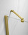 Sunrosa Frameless Bi-Fold Glass Tub Shower Door, Brushed Gold, 48 x 58 in