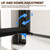 ACE DECOR 34-35.4" W x 72" H Frameless Pivot Shower Door, Matte Black