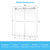 Sliding Shower Door, 44–48" x 74", 6mm Glass, Square Rail, Brushed Silver