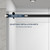 ZKRK Sliding Glass Shower Door, 56-60in Wide, 76in High, Black Hardware