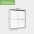 ACE DECOR Double Sliding Shower Door, 44"-48" W x 70" H, Matte Black Finish