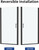 ACE DECOR 24-25.4" W x 72" H Frameless Pivot Shower Door, Matte Black