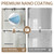 Sliding Shower Door, 56-60 inch W x 75 inch H, 1/4” (6mm) Frosted Tempered Glass Shower Door with Nano Coating, Matte Black Stainless Steel Hardware