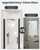 Frameless Pivot Shower Door, 32"-34" W x 72" H, Matte Black