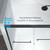 ENSO SENKA Sliding Bathtub Shower Door 56-60" W x 58" H, Matte Black
