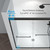 ENSO SENKA Double Sliding Glass Shower Door 56-60" W x 72" H, Matte Black