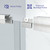 ENSO SENKA Sliding Bathtub Shower Door 56-60" W x 58" H, Brushed Nickel
