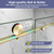 EPXMKX Soft Close Frameless Sliding Shower Door 55-60" Wx76 H, Brushed Gold