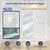 DELAVIN 56-60" x 75" Frameless Double Sliding Shower Door, Gold Shower Door