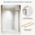 ENSO SENKA Double Sliding Glass Shower Door 56-60" W x 72" H, Brushed Gold
