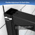 Rodkedc Pivot Glass Shower Door 38-42 in.W x 71 in.H,Matte Black Finish